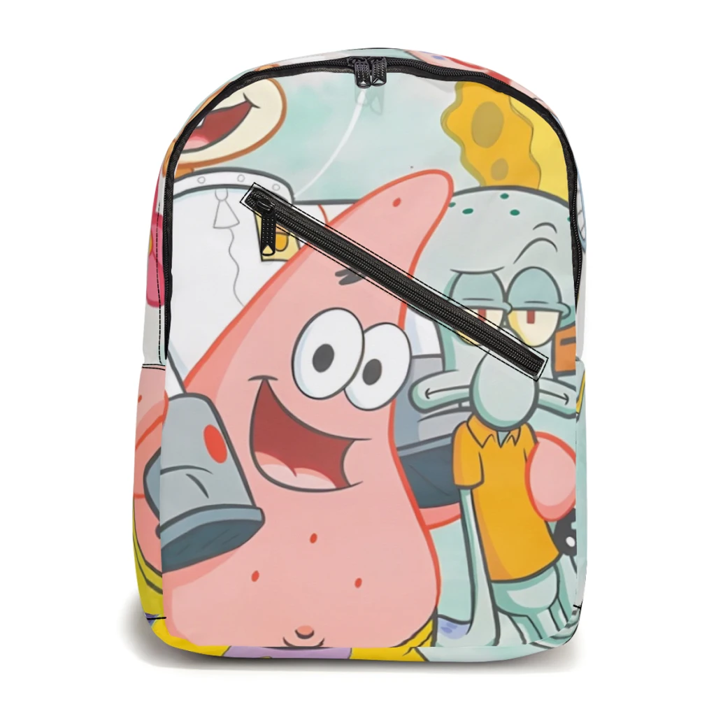 Sponge-bob Cartoon_4QPMM8 Schoolbag For Girls Large Capacity Student Backpack Cartoon High School Student Backpack 17inch