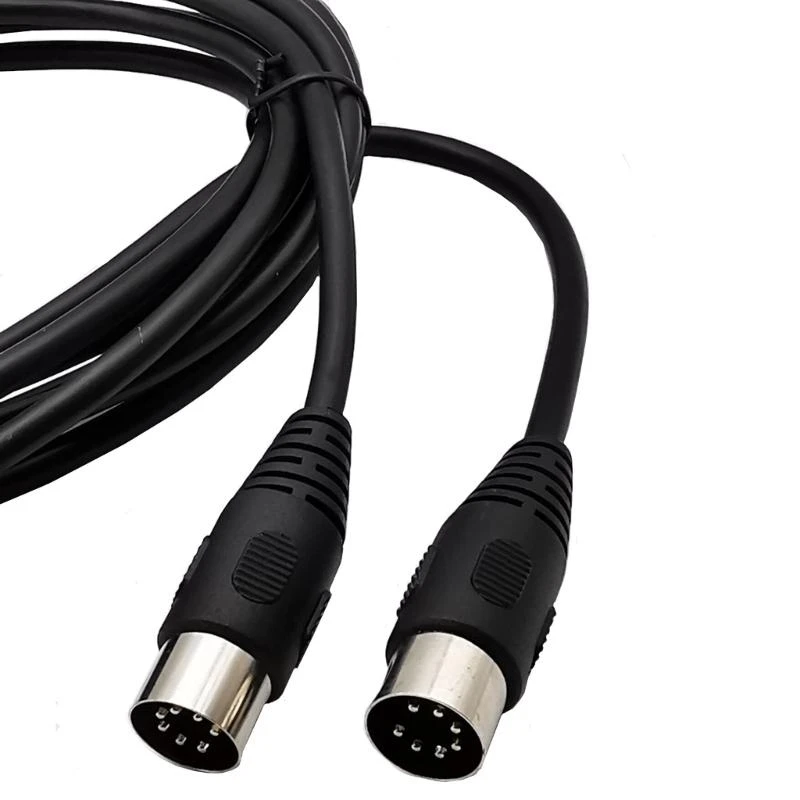 4XFC Quality Din 7Pin Interfaces Cable 1m Male To Male Cord Quality 7Pin Male To Male Cable For Professional Sound Equipment