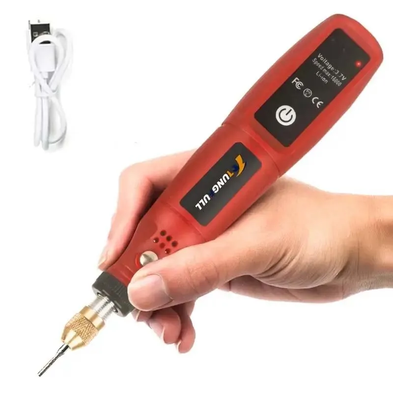 

Мини электрическая дрель для деревообработки гравировальная ручка USB Аккумуляторный вращающийся инструмент беспроводная дрель для ювелирных изделий металла стекла