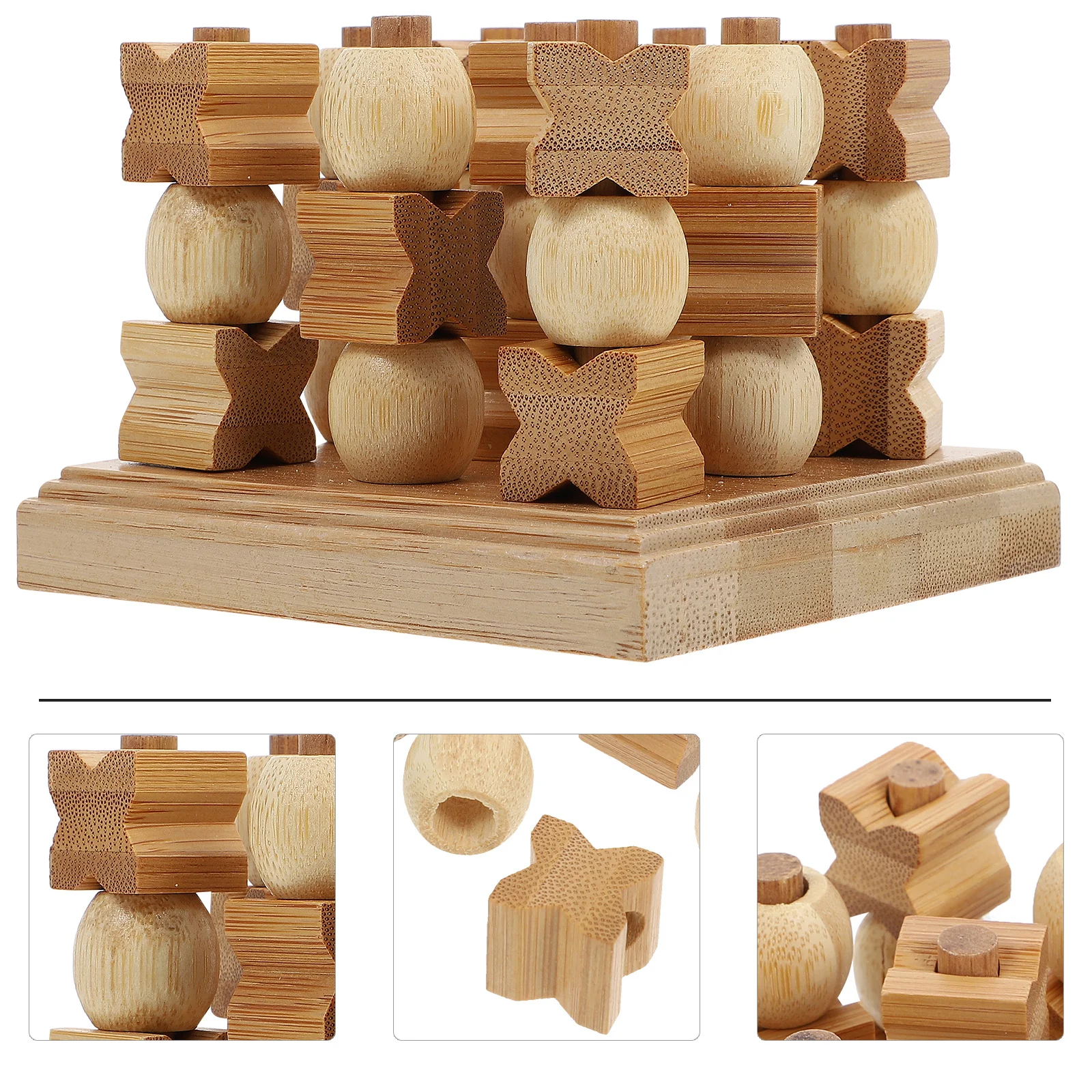 

1Pcs 3D Toe Chess Kids Educational Game Set Made of Premium Bamboo Material for Logic Training and Creative Thinking