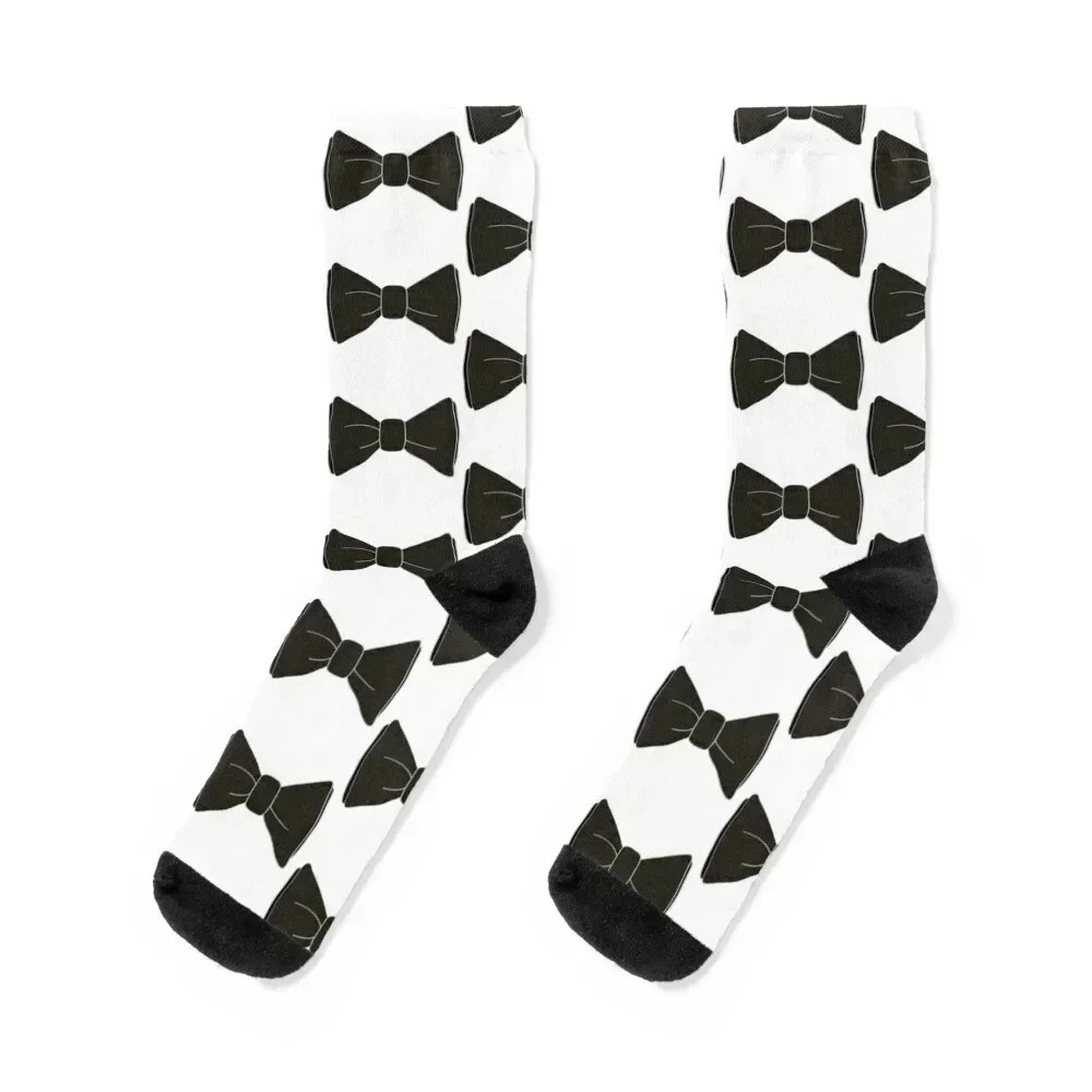 

Black Bow Tie Funny Gift Socks japanese fashion with print aesthetic Christmas Woman Socks Men's