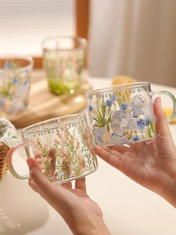 

Designer Glass Cup, Household Heat-resistant Drinking Cup, Office High Aesthetic Cup, Home Kitchen Water Cup