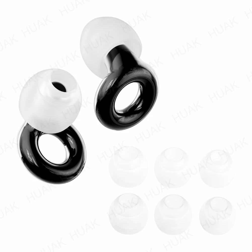

High-Fidelity Resin Ear Plugs - Reusable 8 Ear Tips in XS/S/M/L - Concerts & Festivals, Live Events, Musicians, DJs