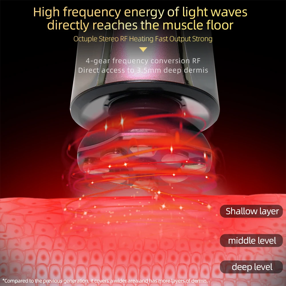 Rf ems led radiofrequência micro-elétrico anti-envelhecimento face lift cuidados com a pele uso doméstico equipamento de beleza massageador facial