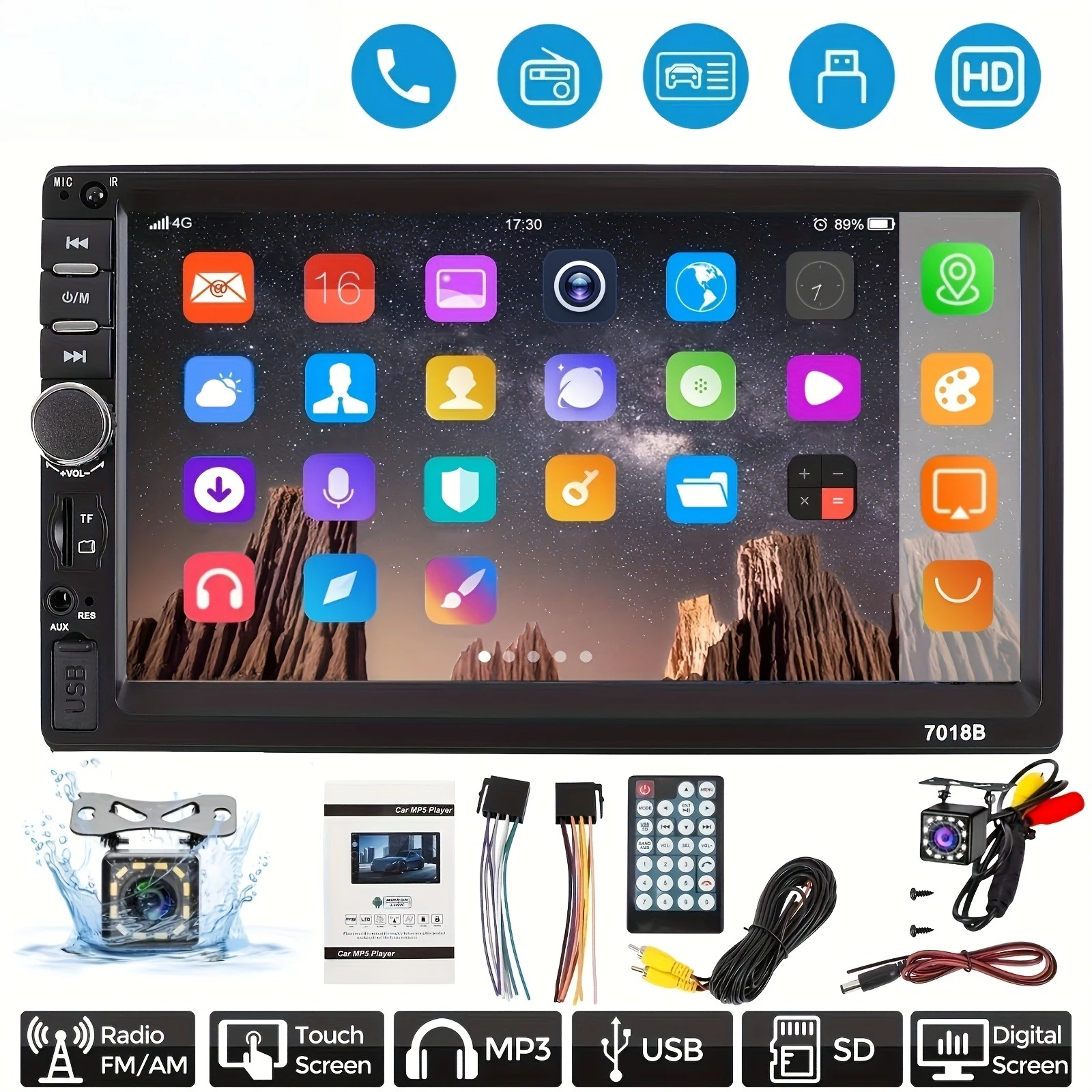 7 Inch 2 Din Car St… - image