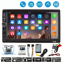 7 Inch 2 Din Car Stereo Featuring a Backup Camera MP5 Media Player Touch Screen USB/TF/AUX  Mirror Link Portable Media Players
