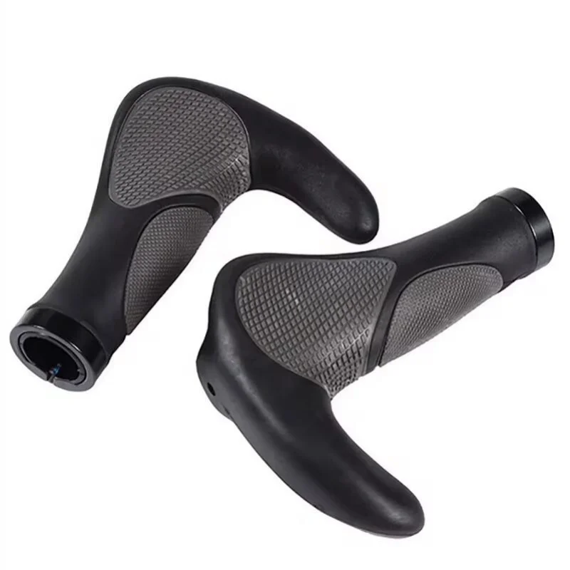 Bicycle Rubber Horn Handle Set Mountain Bike Horn Handle Set Riding Accessories Both Sides Lock The Non-slip Pair Handle