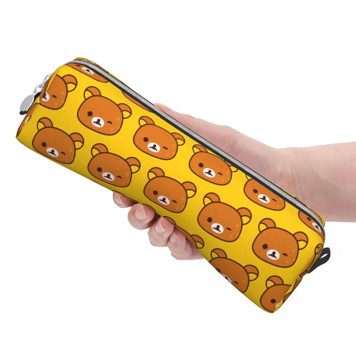 Imagem -03 - Rilakkuma Wink Urso Lápis Cases Lovely Pen Holder Bolsa para Estudante Grande Capacidade Presentes de Escritório