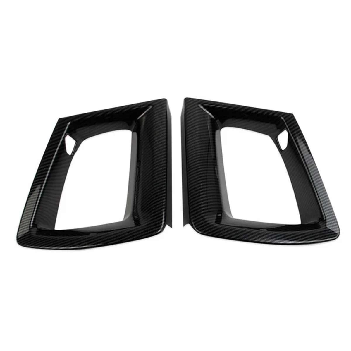 

1Pair Front Bumper Grille Cover Trim for Ford Mustang 2024 2025 GT/GT Carbon Fiber