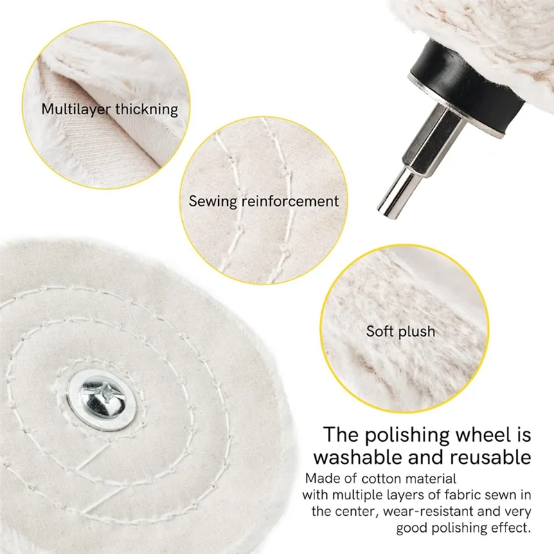 

Aluminum Wheel Polishing Kit For Drill Buffing Wheel For Car Motorcycle Wheel Rim Manifold Polishing For Wood 14PCS