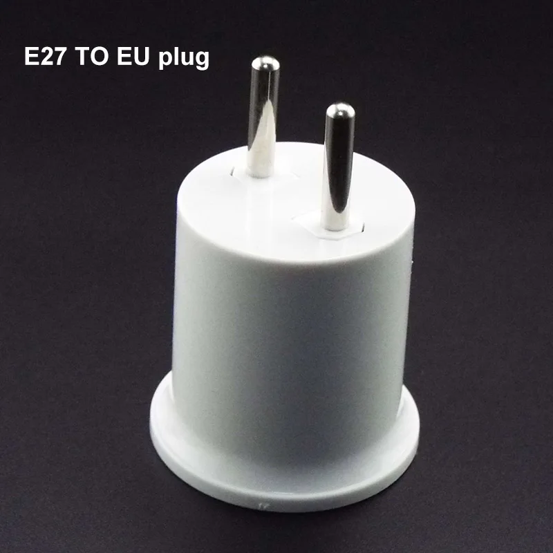 EU Plug E27 Lamp Led Bulb Base Ke EU US Plug Power Socket Lamp Holder Converter Adapter For Light Bulb Lamp
