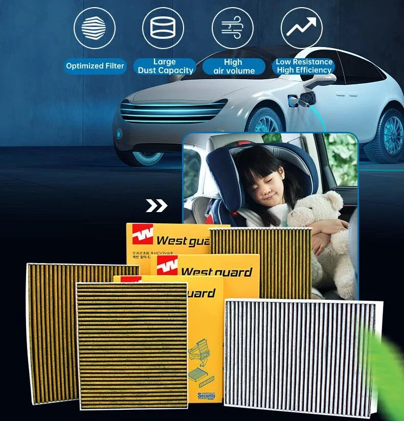 لمازدا CX-7 CX7 2009-2013 2.2 2.5 ، 2006-2014 2.3 WESTGUARD المقصورة فلتر الهواء مكيف الهواء سيارة تجديد اكسسوارات السيارات #4