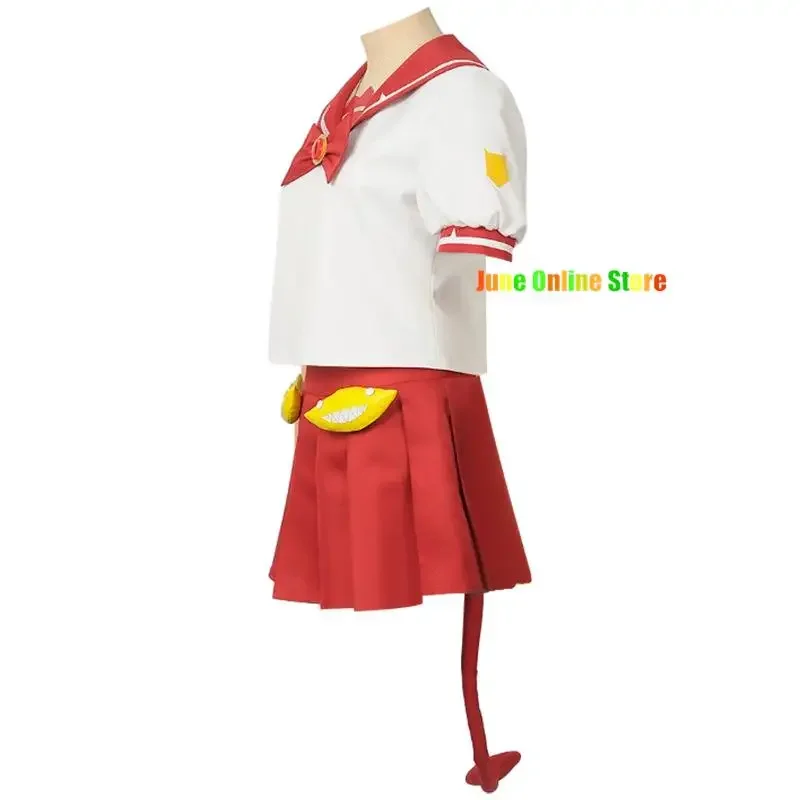 Anime Welcome to Demon School Iruma-kun Valac Clara Cosplay Costume Custom Women Sailor Suits Devil Tail Top Skirt Stockings