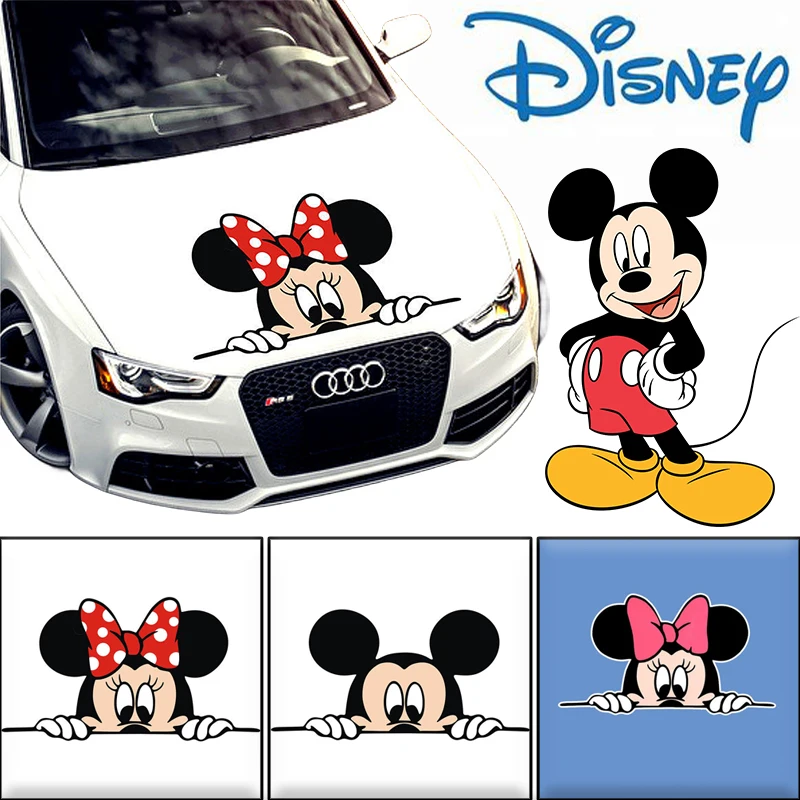 Disney Mickey Mouse Men and Women Creative Personality Door Sticker Cute Cartoon Sticker Scratches Decorative Stickers Gifts New