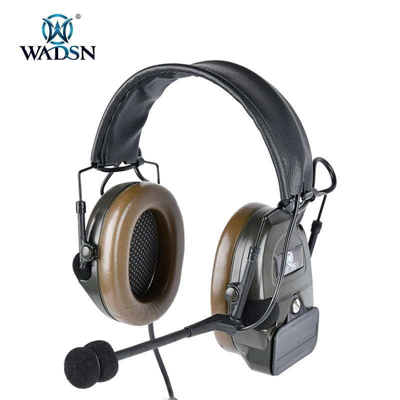 

WADSN I Headset Tactical Noise Reduction Communication Hearing protection earphone IPSC shooting range Wargame Cospaly