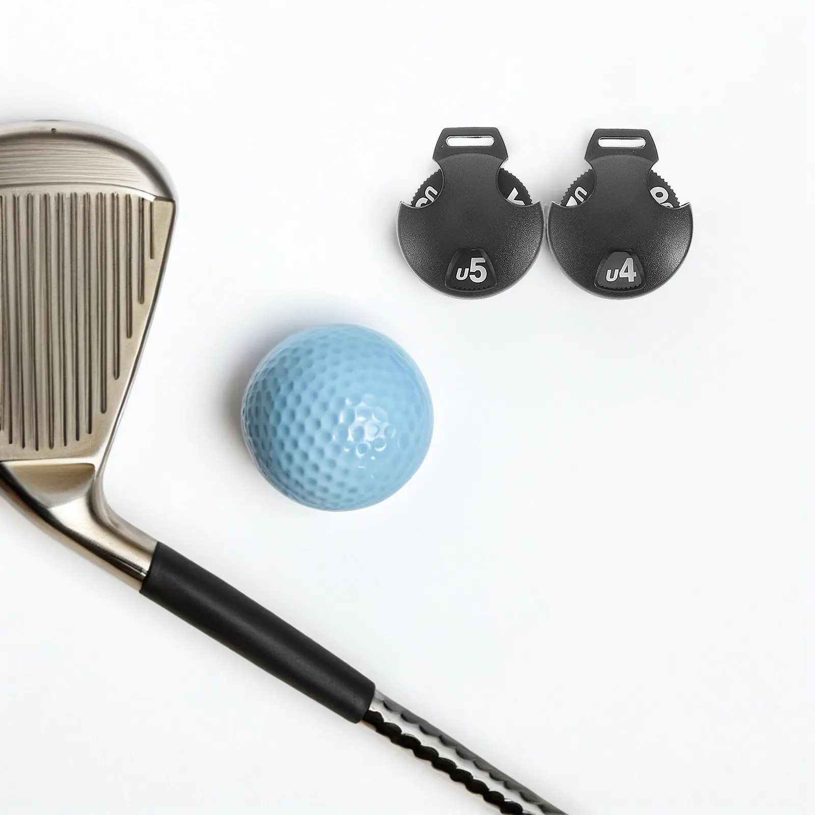 16Pcs Golf Number Tags Interchangeable Round Rotating Plastic Club Head Cover Identification Marker for Driver Fairway Woods