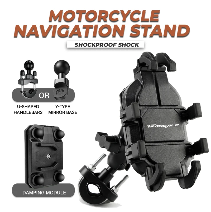 Motorcycle Riding 4.7-7.1 inch Smartphone Shockproof Bracket For TRANSALP XL750 XL600 XL650 650 700 TRANSALP750 Accessories
