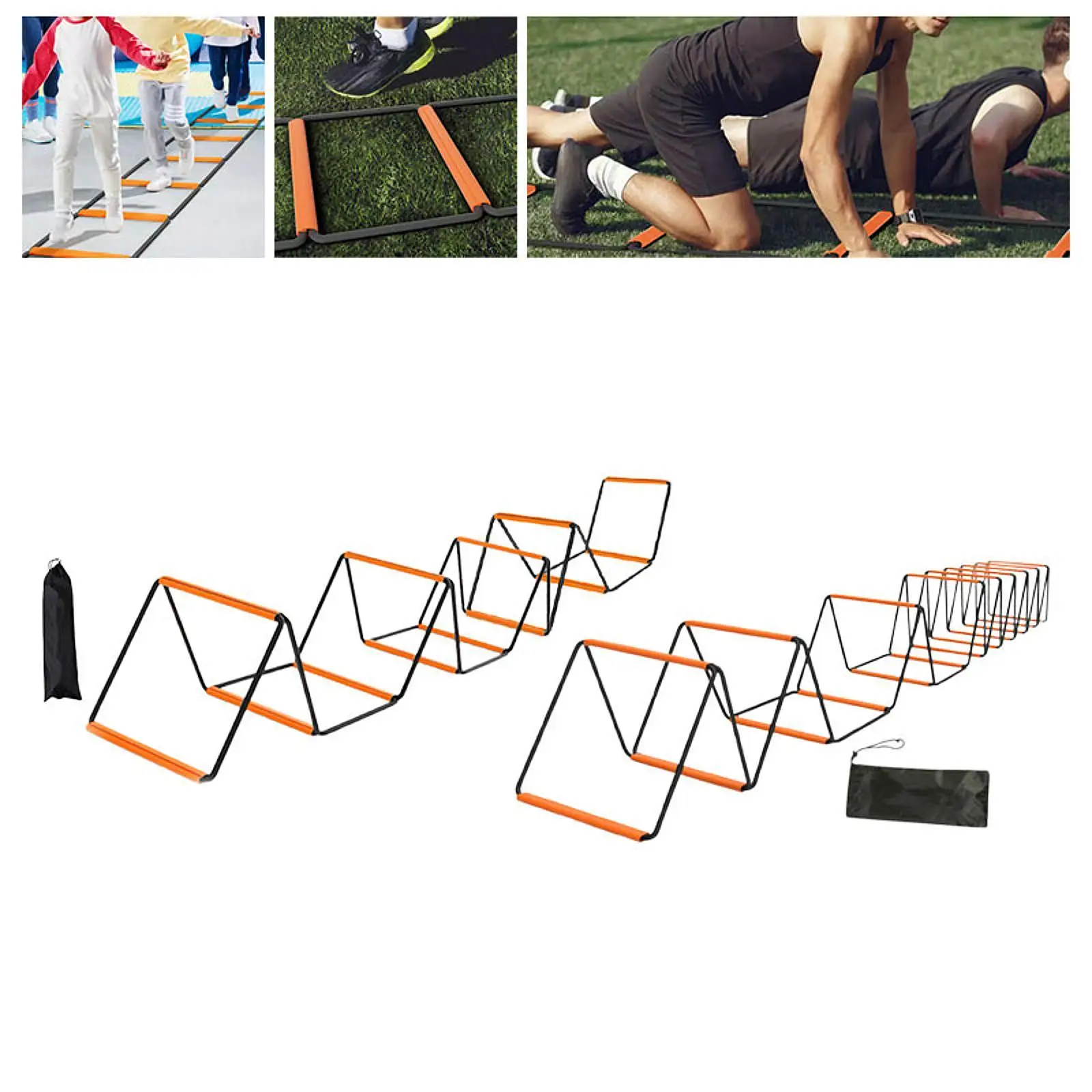 敏捷性ラダー折りたたみコーディネーションを向上させる多目的フィットネストレーニング柔軟なポータブルホームジム敏捷性トレーニング機器