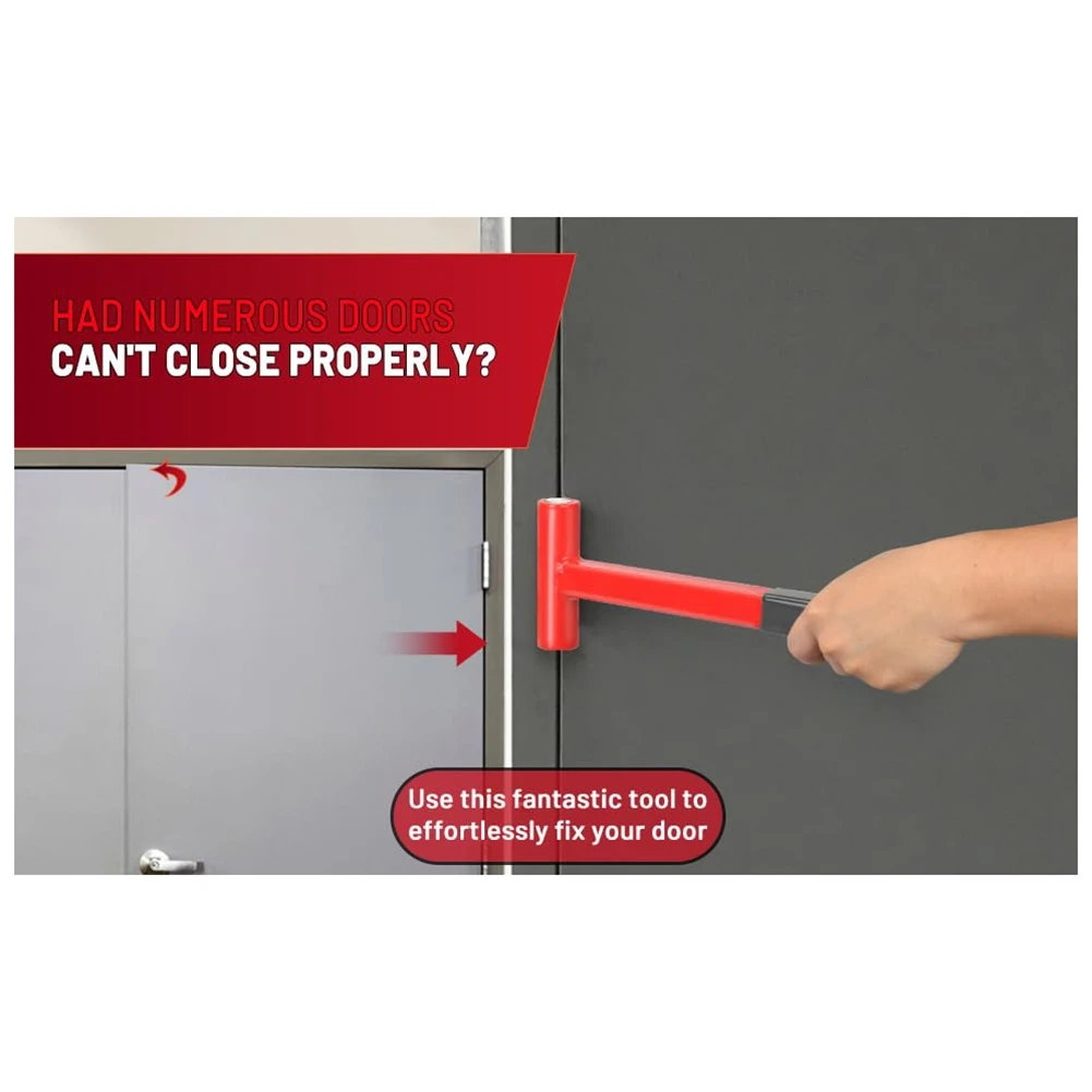 

A63X-Hinge Adjustment Tool, Long Handle Hinge Bender Wrench For 180Gauge Commercial Door, Heavy Duty Painted Steel Hinge