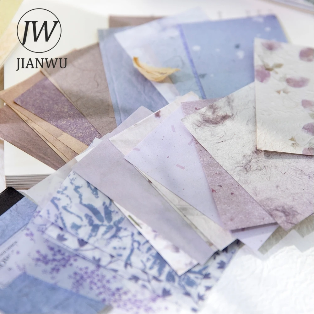 JIANWU Slow Daily Series Vintage Pattern Collage Decor Material Book Creative DIY Junk Journal Scrapbooking Stationery