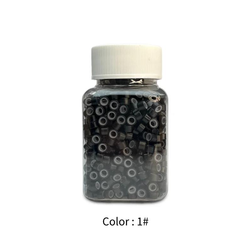 Mini anillo de silicona para extensión de peluca, forro suave, Ideal para esteticistas y diseños de peinado femenino, 1000 Uds.