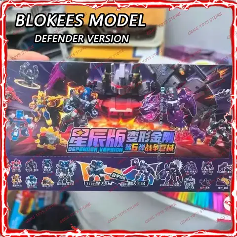 New Blokees Model Transformation V6 Defender Verison BW Megatron Optimus Primal Action Figure Toys Assembly Collection Gifts
