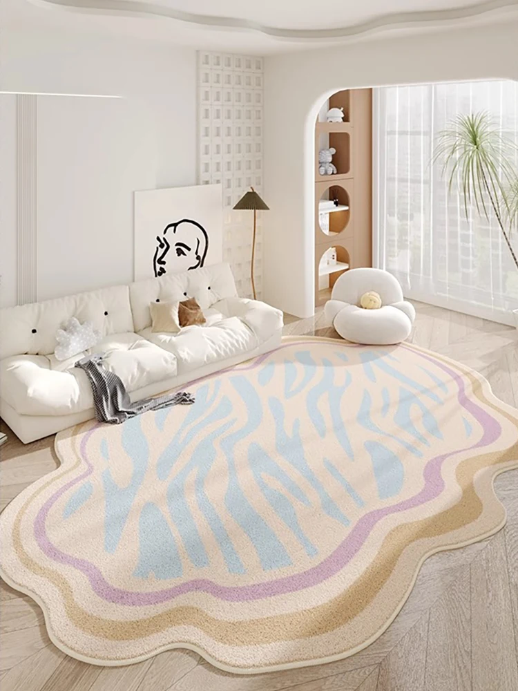 Special Shape Colorful Cloud Rug Comfortable Soft Living Room Carpets Funny Cute Bedroom Decorative Rugs Machine Washable Carpet