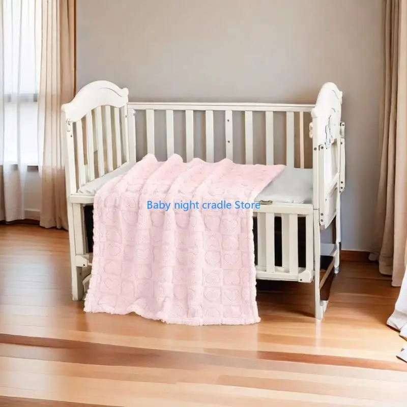 J2FF recibe manta para manta para niños pequeños con patrón corazón cuadros corazón