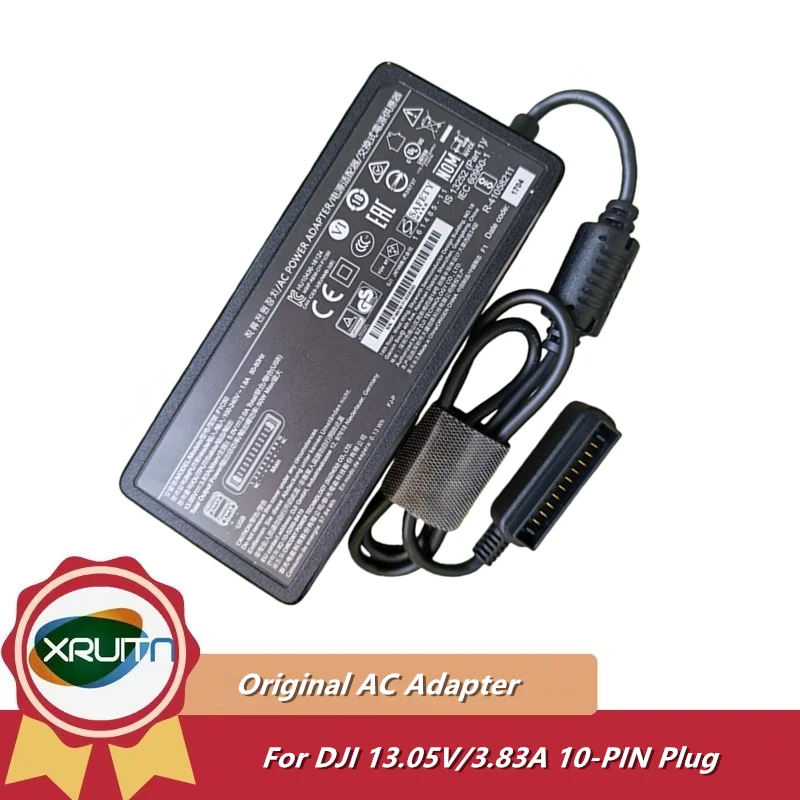 Original For DJI Mavic Pro Drone 50W Battery Charger AC Power Adapter 13.05V/3.83A 5V2A F1C50 10PIN Power Supply