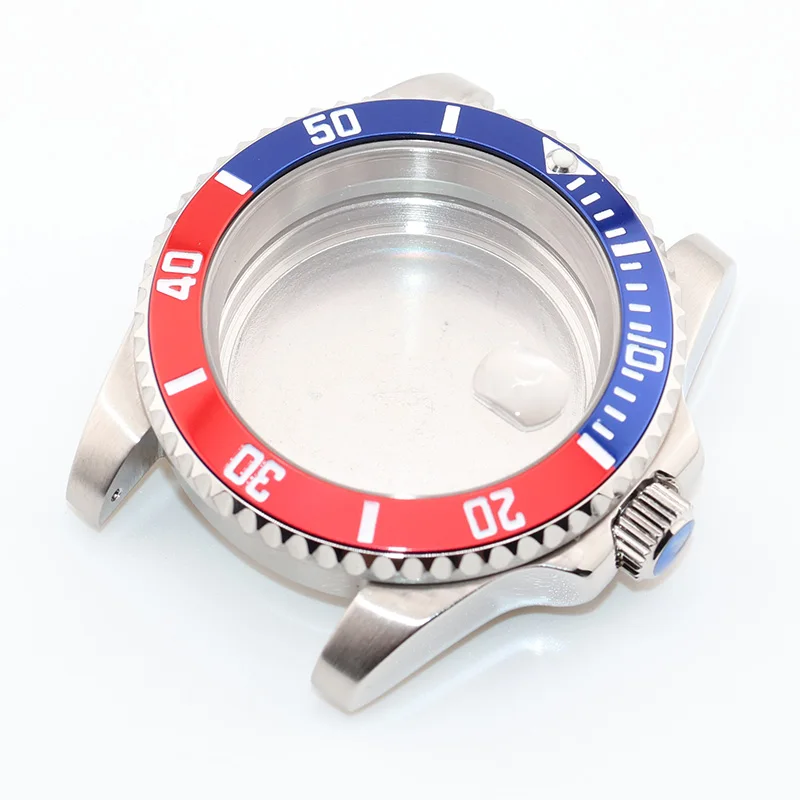 40mm Mens Watch Cases Stainless Steel for King Seiko Mod NH34 NH35 NH36 Brushed with Polished Sides Replacement Parts