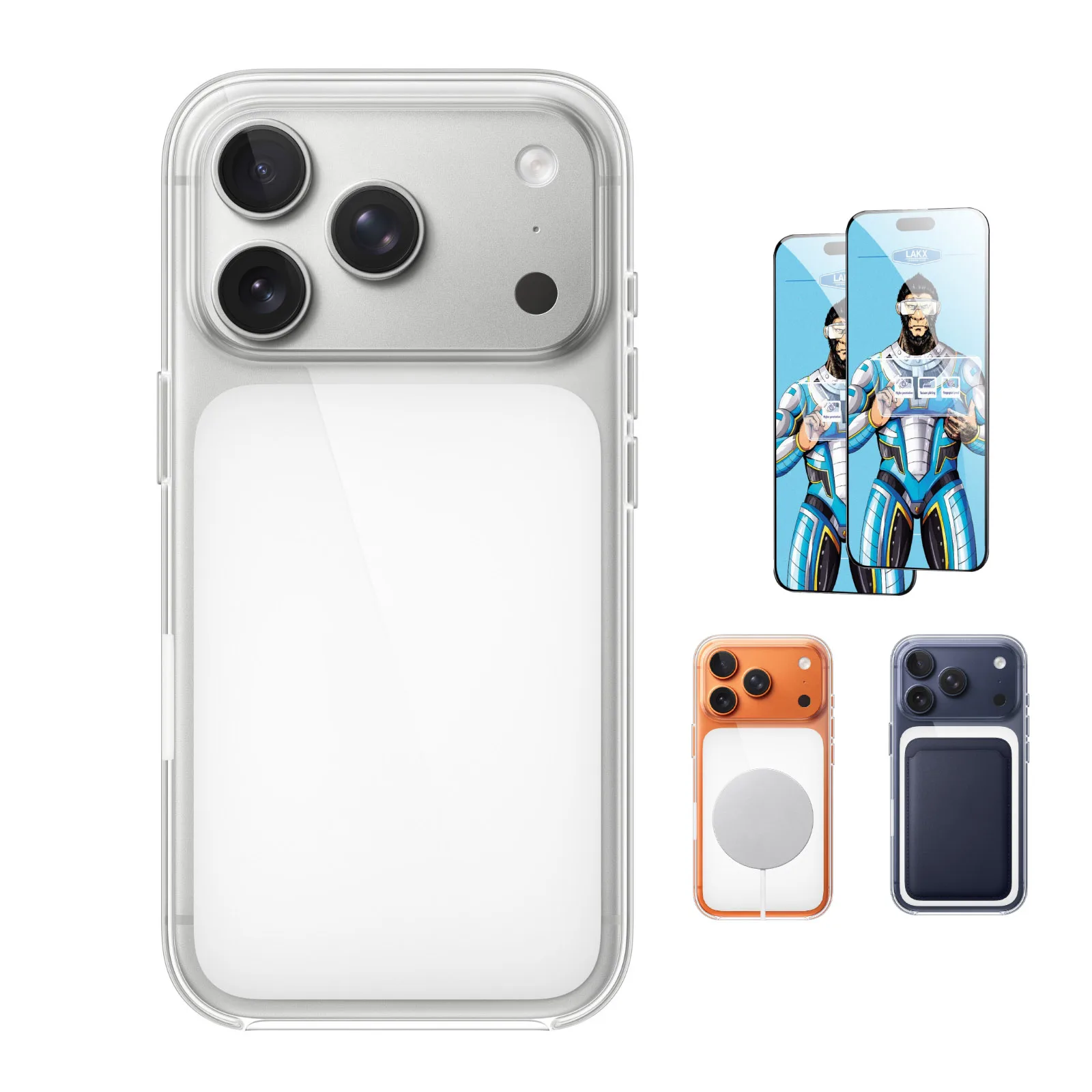 

Classic for iPhone 17 Pro Max Case Ultra Hybrid Magnetic Camera Control Button Compatible with Magsafe with 2* Screen Protectors