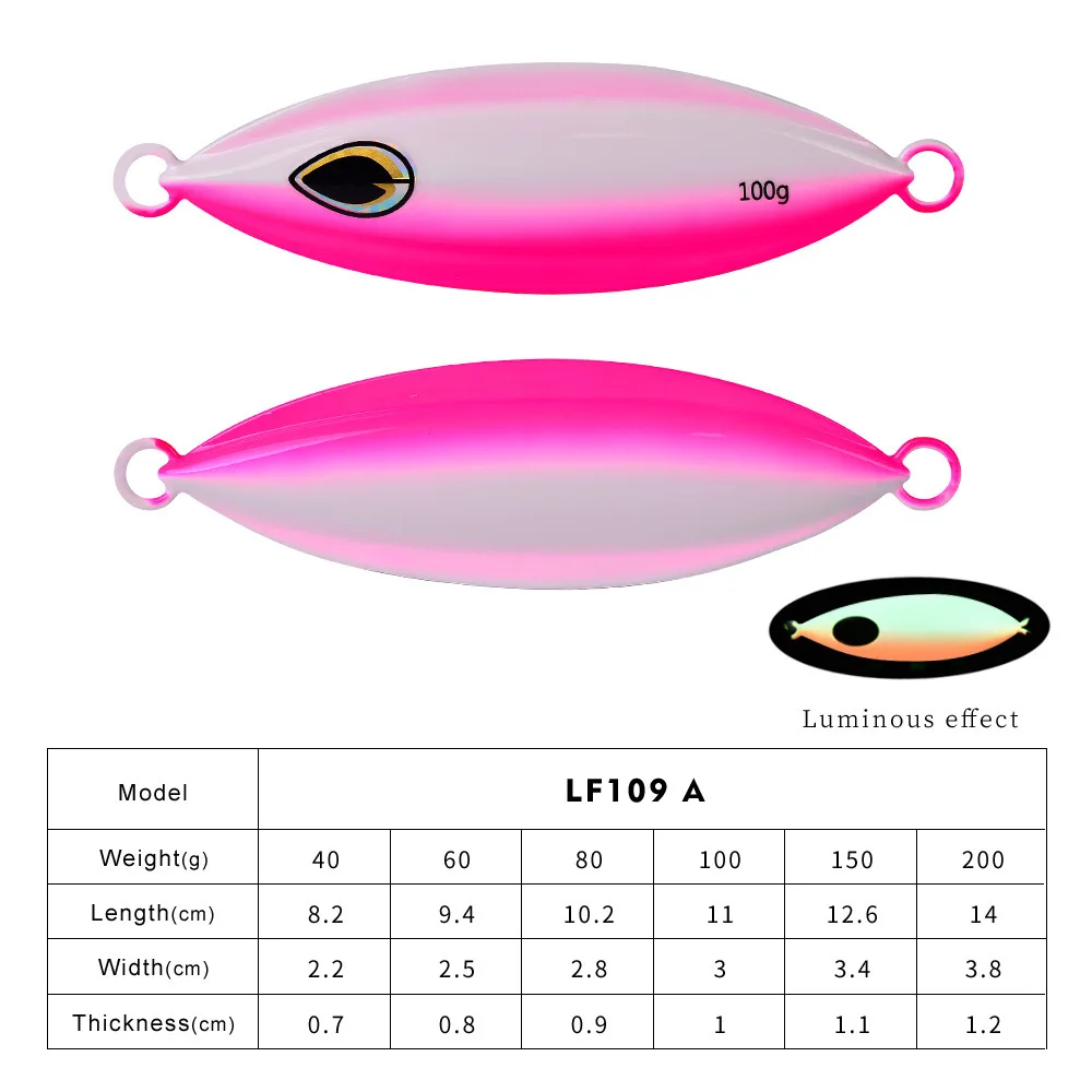 Forelle Jigging Köder Jigs Salzwasser Köder 40g-200g Trolling Harten Köder Bass Angeln Köder Tackle Metall jig Angeln Köder Gewichte