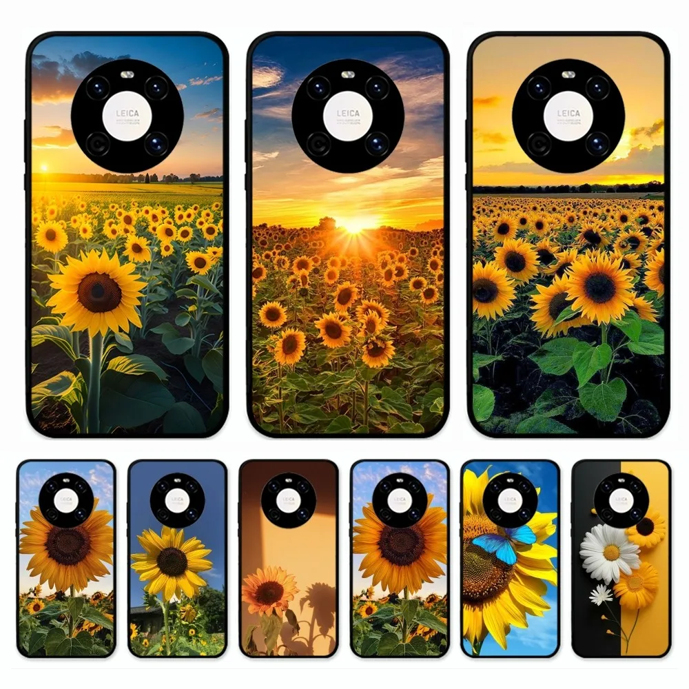 Cute Summer Daisy Sunflower Phone Case For Huawei Mate 10 20 30 40 50 Lite Pro Nova 3 3i 5 6 SE 7 Pro 7SE