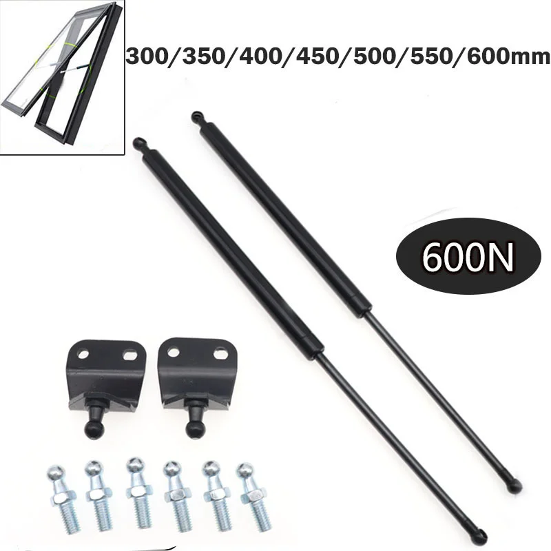 600N For Boot Bonnet Car Caravans Doors Windows Hatches Boat Bus 2Pcs 300/350/400/450/500/600mm Gas Strut Bars Gas Spring
