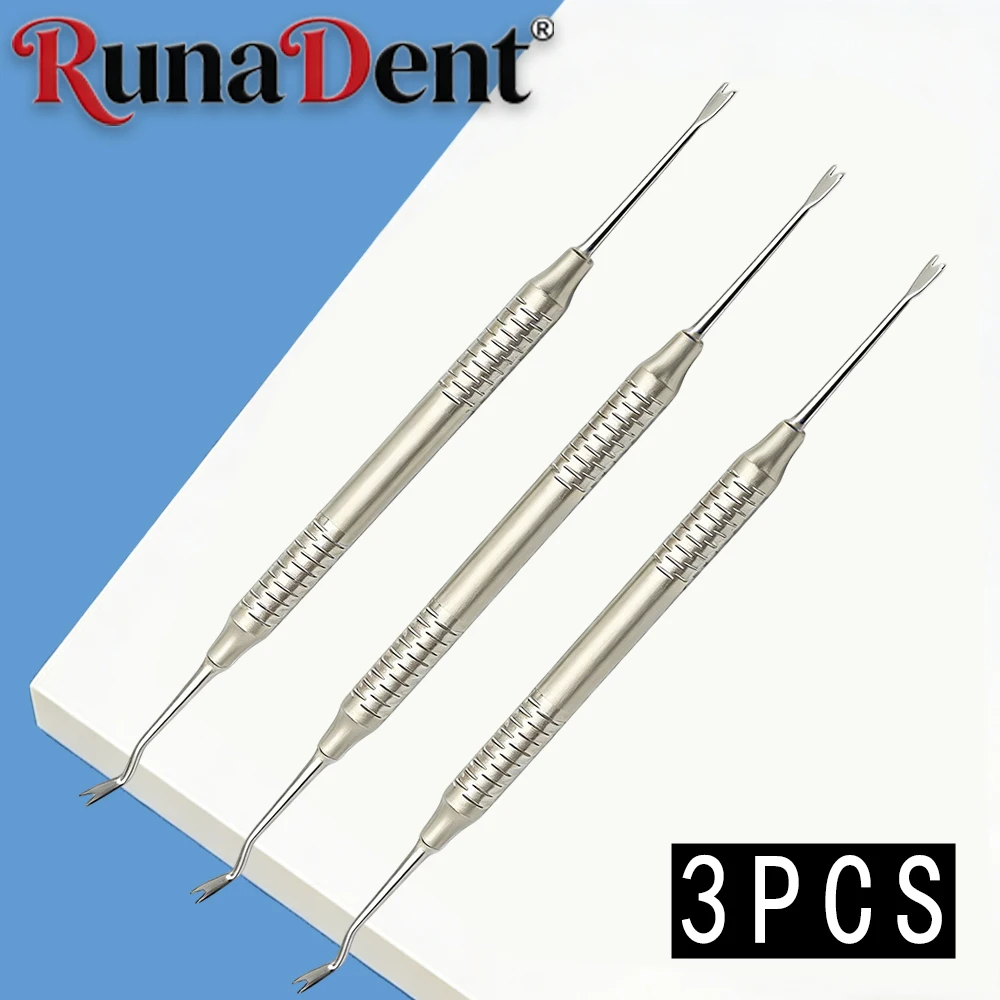 

3PCS Dental Orthodontic Ligature Tie Placer Tool Twirl On Module Arch Wire Ligation Ring Holder for Braces Binding