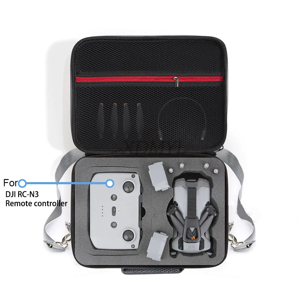 For Mini 5 Pro RC 2/RC N3 Controller Accessories Nylon Shoulder Bag Shock-Absorbing Storage Bag Portable Suitcase Carrying Case