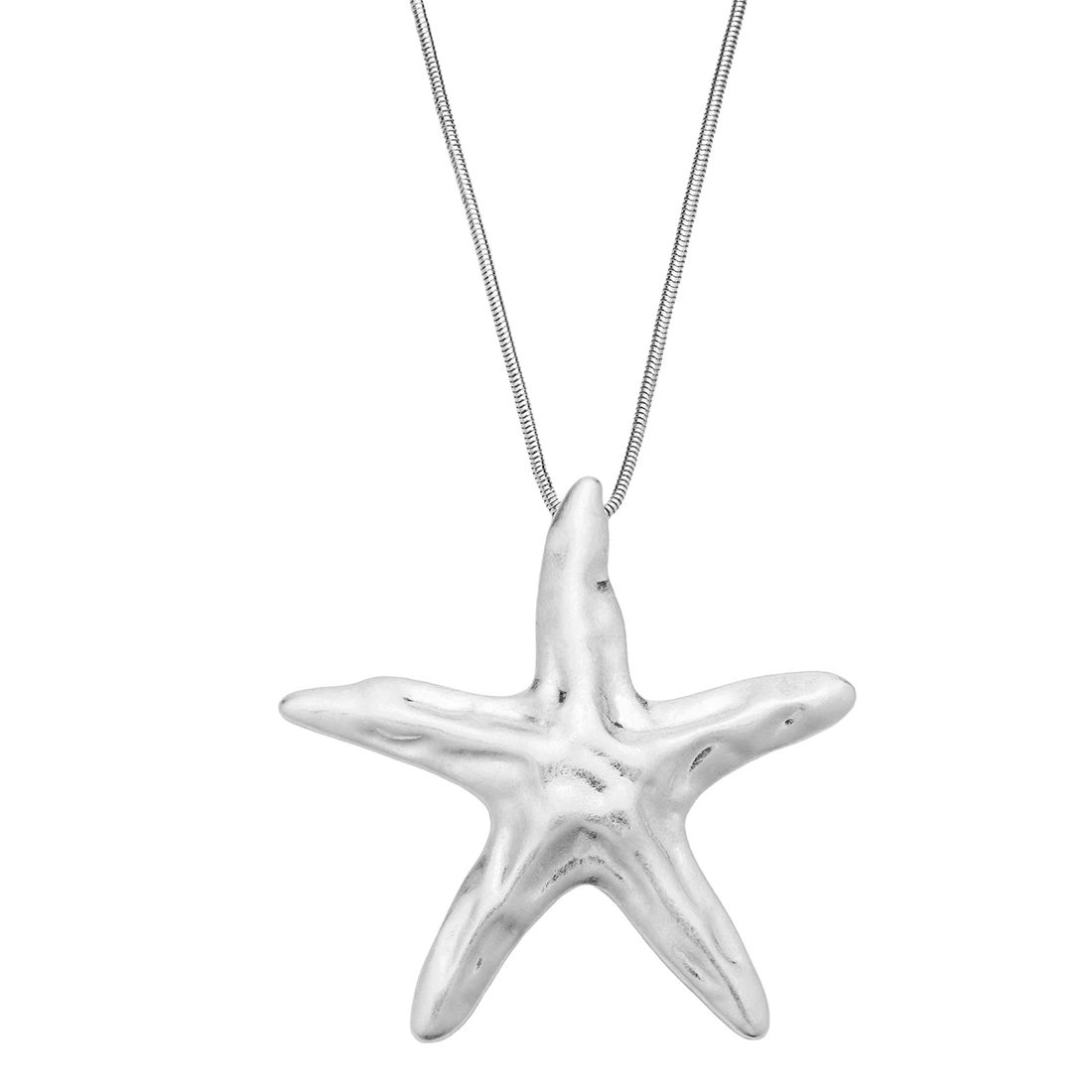 

Kaseakia Star Pendant Statement Metal Long Necklace for Women Fashion Jewelry Accessories
