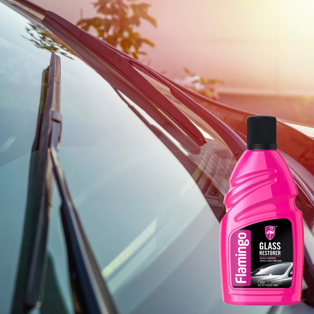 Flamingo F360 410ml Glass Restorer Glass Polish and Clean Water Repellent Anti-Rain Nano Windshield Coating Protection For Car