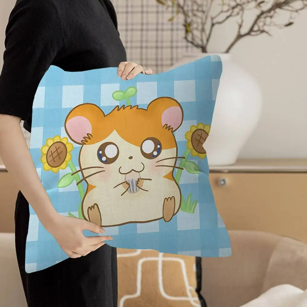 Cartoon Cute Hamtaro Lucky Dragon pillow cover sofa cushion cover home room decoration children gift