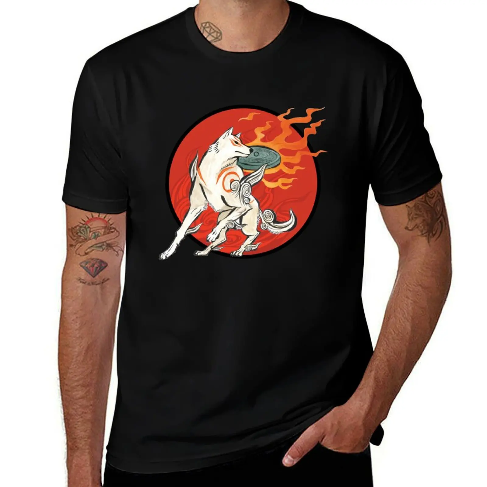 

Okami: Amaterasu Sun T-Shirt clothes graphic tee shirt sweat anime tshirt mens graphic t-shirts funny
