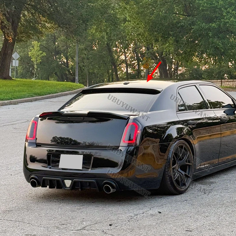 For Chrysler 300 300c 2011-2018 High Quality ABS Plastic Rear Wing Roof Rear Box Decorated Spoiler