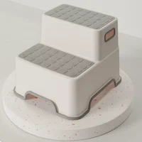 Household Kids Safety Step Stool 2-Tier Non-slip Foot Ladder Portable Helper for Bathroom Sink 5
