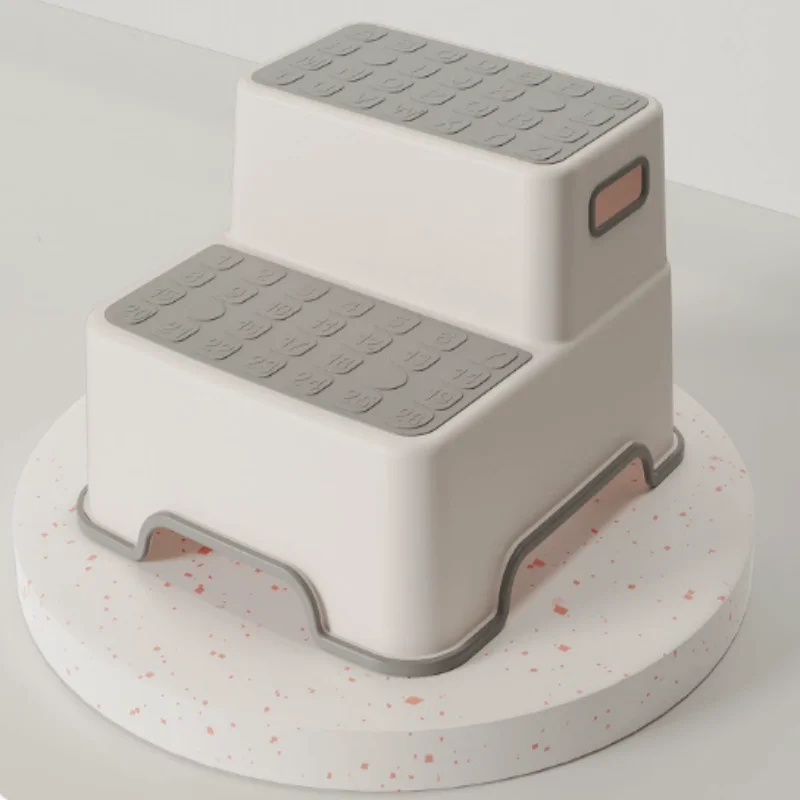 2-Tier Non-Slip Kids Step Stool Portable Safety Foot Ladder for Bathroom And Sink Household Helper