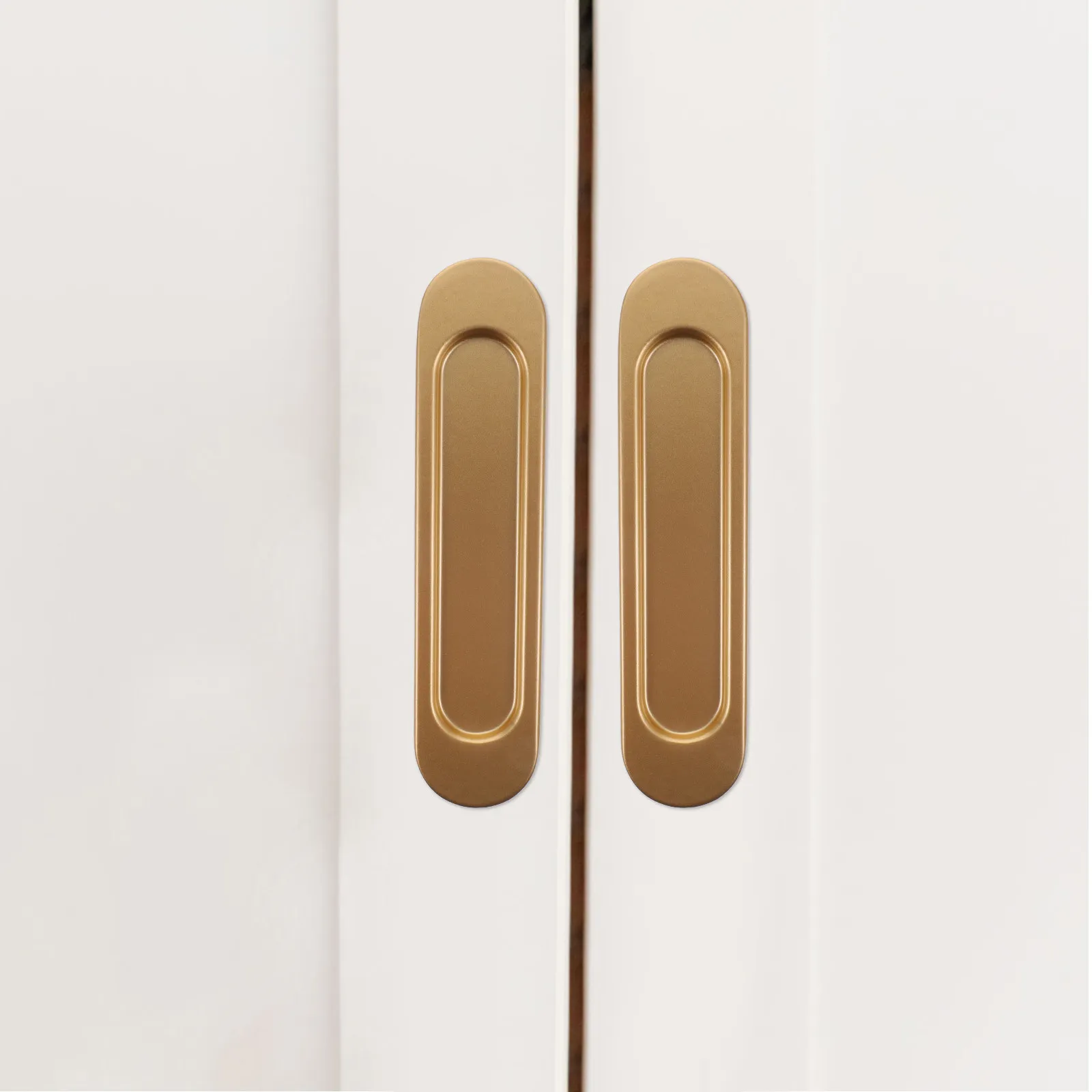 2Pcs Oval Sliding Door Pulls Self Adhesive Handles for Barn Glass Closet Doors Farmhouse Vintage Modern Sliding Door Finger
