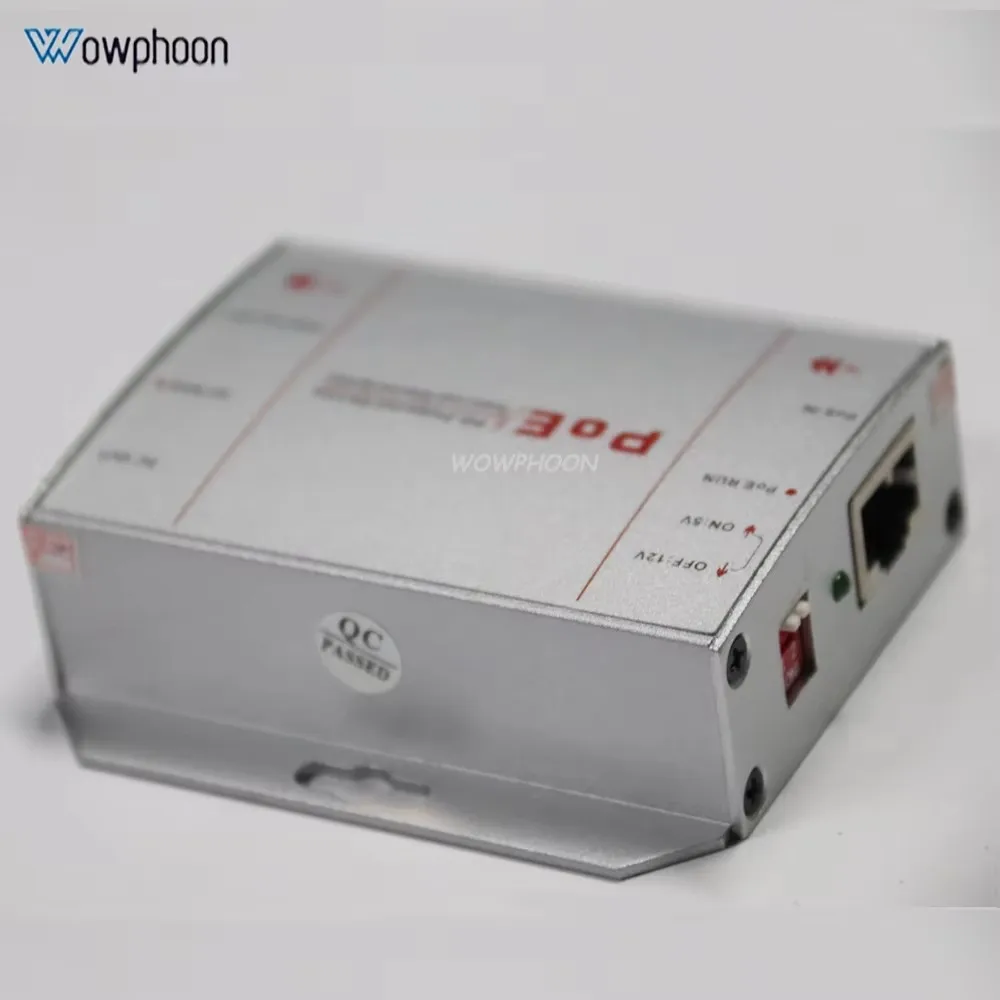 Gigabit POE Splitter 10/100/1000m Dual DC 5V/12V Output Network Equipment Compatible with IEEE802.3af 15.4W