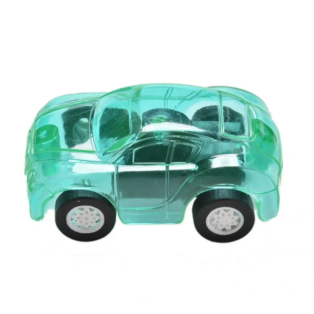 플라스틱 자동차 장난감 미니 플라스틱 어린이를위한 캔디 컬러 투명 장난감 자동차 장난감 자동차를 재생하기 쉬운