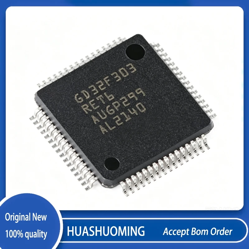 10Pcs/Lot  GD32F303RET6  GD32F303  QFP-64