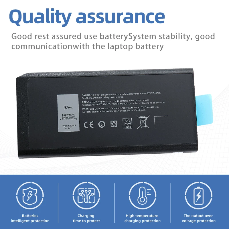 Imagem -02 - Suozhan-bateria do Portátil para Dell Dell Cj2k1 09fn4 Dknkd Latitude 14 7404 E5404 E7404 E7404 11.1v 65wh 97wh X8vwf 5xt3v 4xkn5