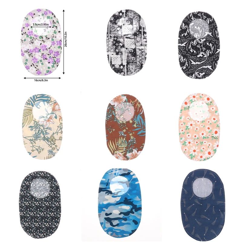 Защитная пленка для стомы с принтом, чехлы для мешков для стомы, чехол для колостомы, принадлежности для стомы, моющаяся одежда, универсальный аксессуар для ухода за стомой