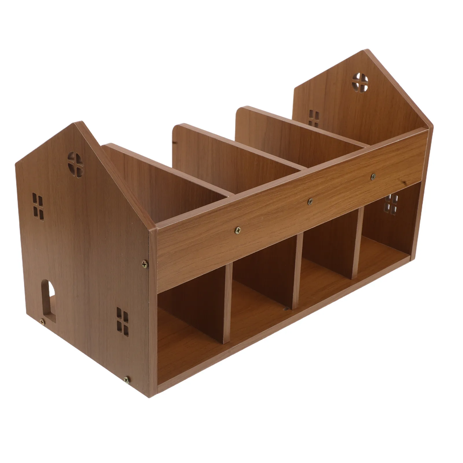 

Adjustable Desktop Bookshelf Metal Organizer Rack Multifunctional Study Room Storage Book Stand Space Saving Holder